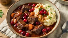 Zartes Rindfleisch in Preiselbeersauce: ein Rezept, das Sie überraschen wird